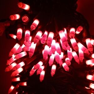 2 Sets of Orange Incandescent String Mini Light Sets Indoor / Outdoor 400 Lights